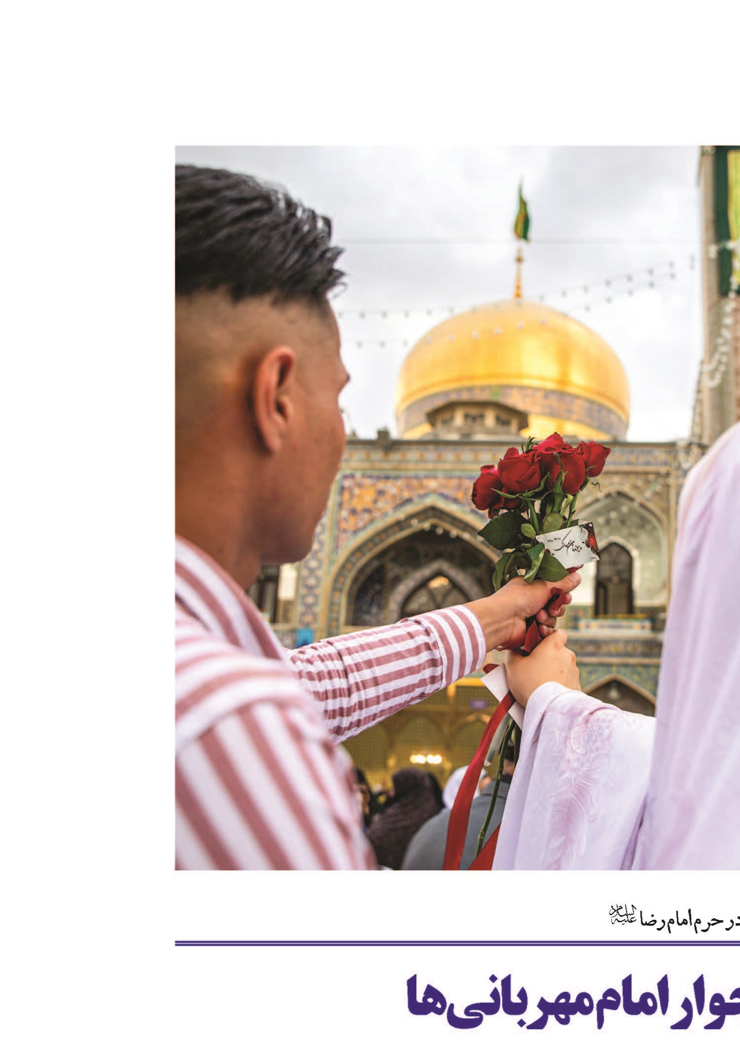 پیوند آسمانی در جوار امام مهربانیها