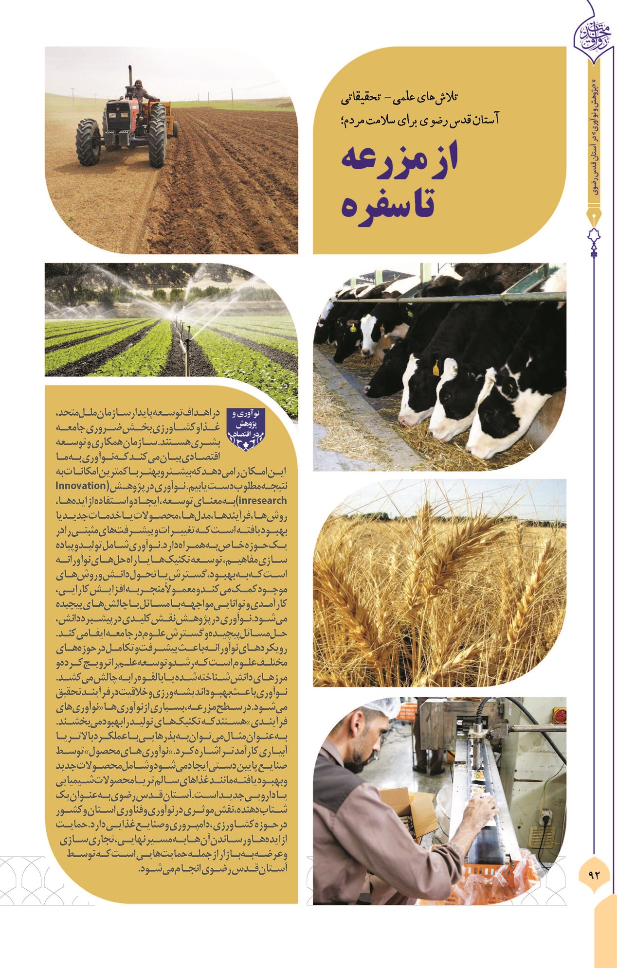 از مزرعه تا سفره