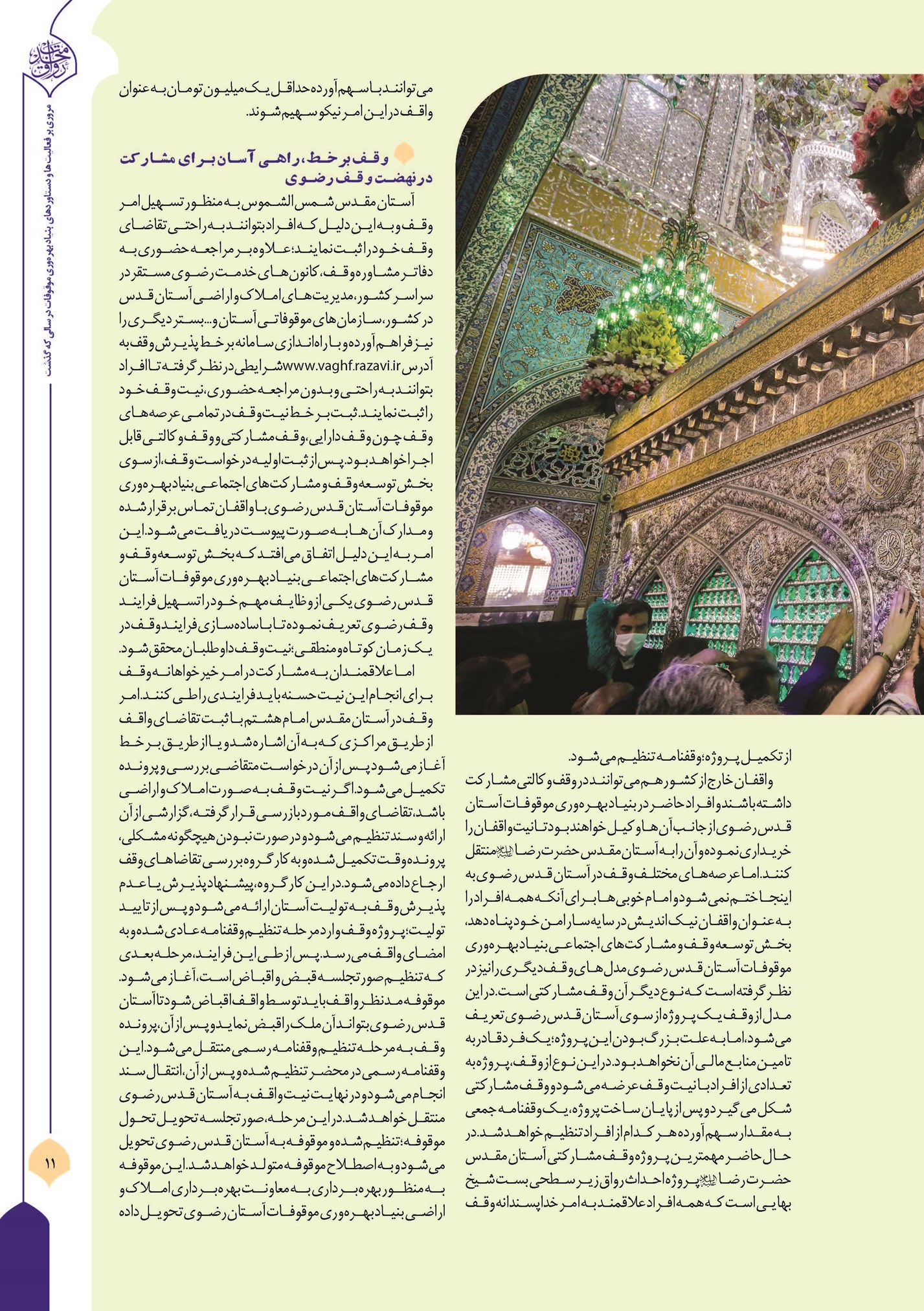 وقف دارایی، وقف وکالتی، وقف مشارکتی