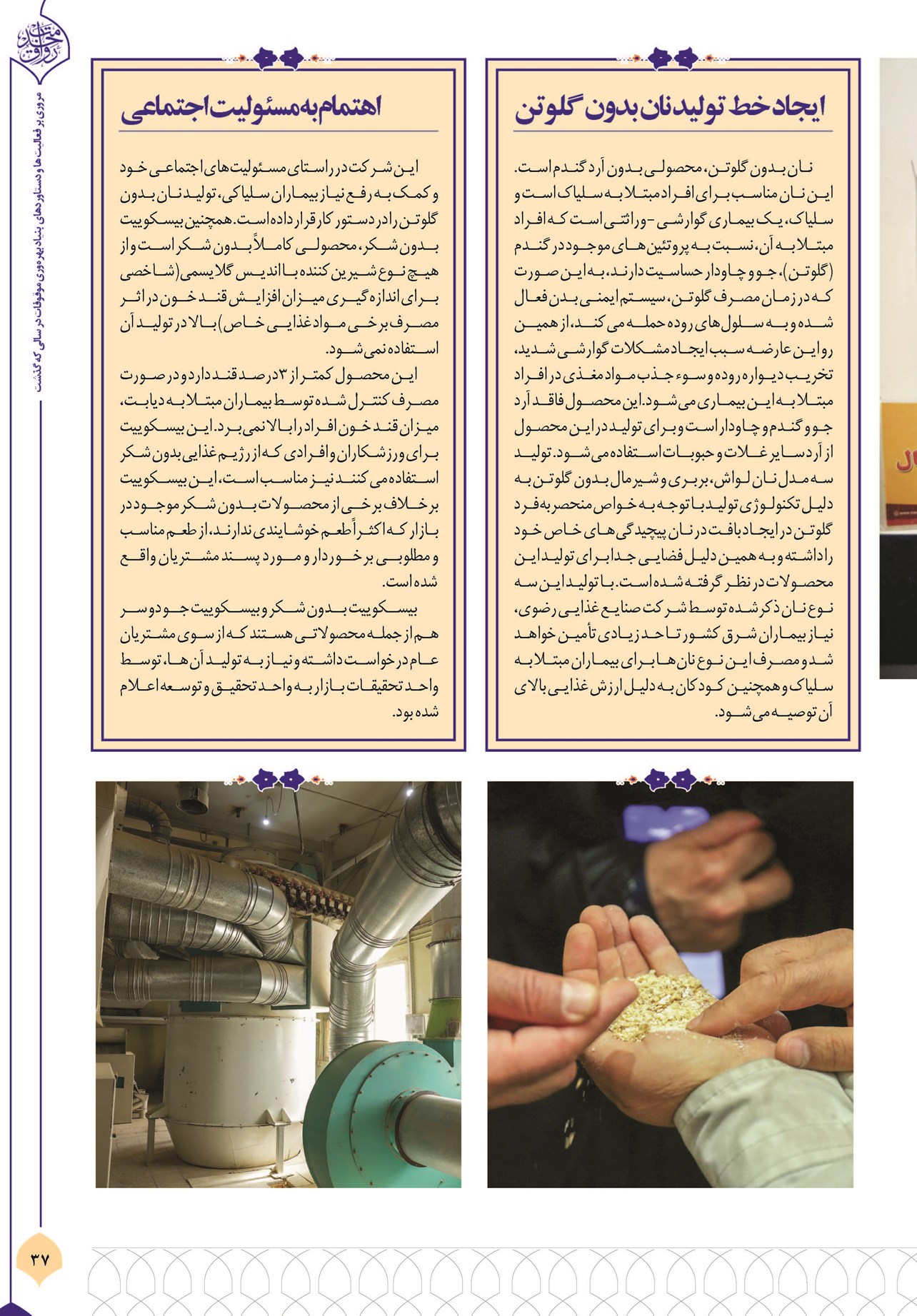 ایجاد خط تولید نان بدون گلوتن