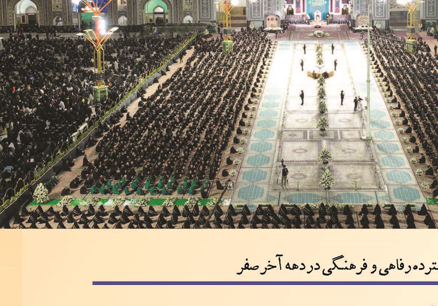 پای سوگواران امام رضا  